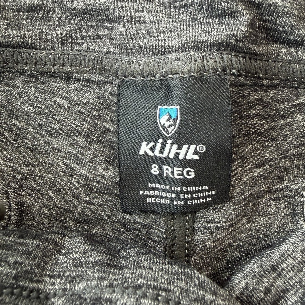 Kuhl Mova Relaxed Leg Pants Gray Heather Drawcord Womens Size 8 Athletic Cargo - Picture 5 of 9